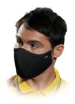 Higijenske pamučne maske, troslojne, SAFER BLACK, 10 komada