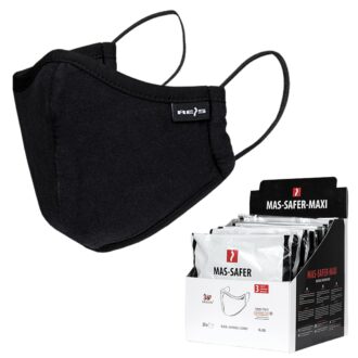 Muška higijenska pamučna maska, 3 sloja, SAFER BLACK MAXI