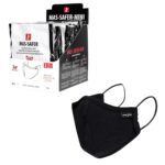 Dječja higijenska pamučna maska, 3 sloja, SAFER BLACK MINI