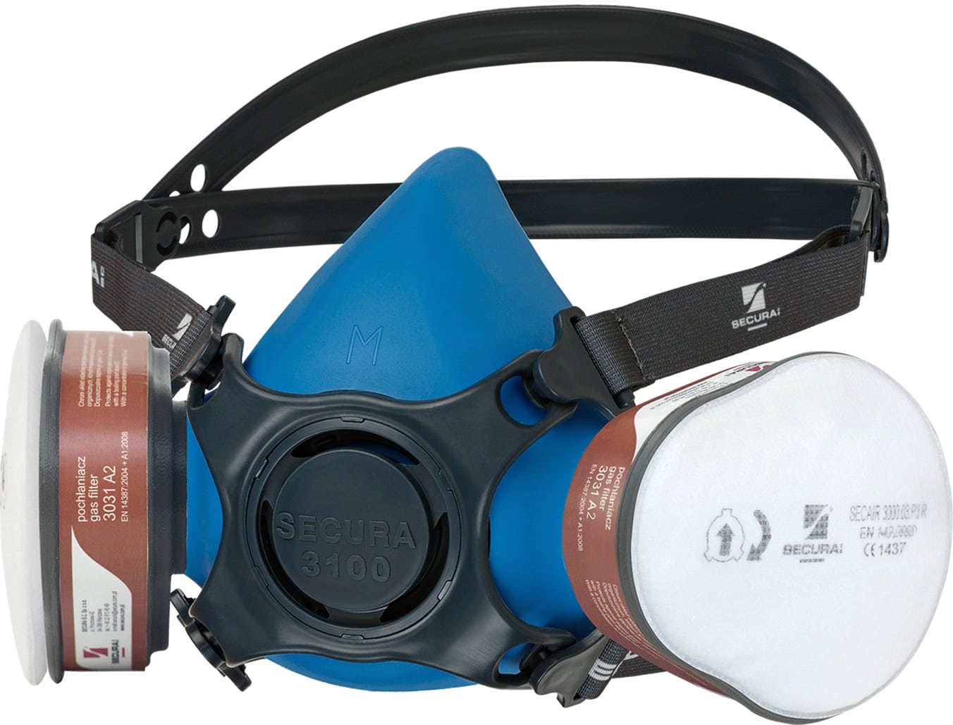 SECURA 3100 CHEMIK polumaska sa filtrima A2 P3 R SECURA 3100 CHEMIK polumaska sa filtrima A2 P3 R