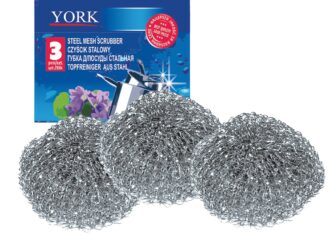 YORK metalne spužve za posuđe, set od 3