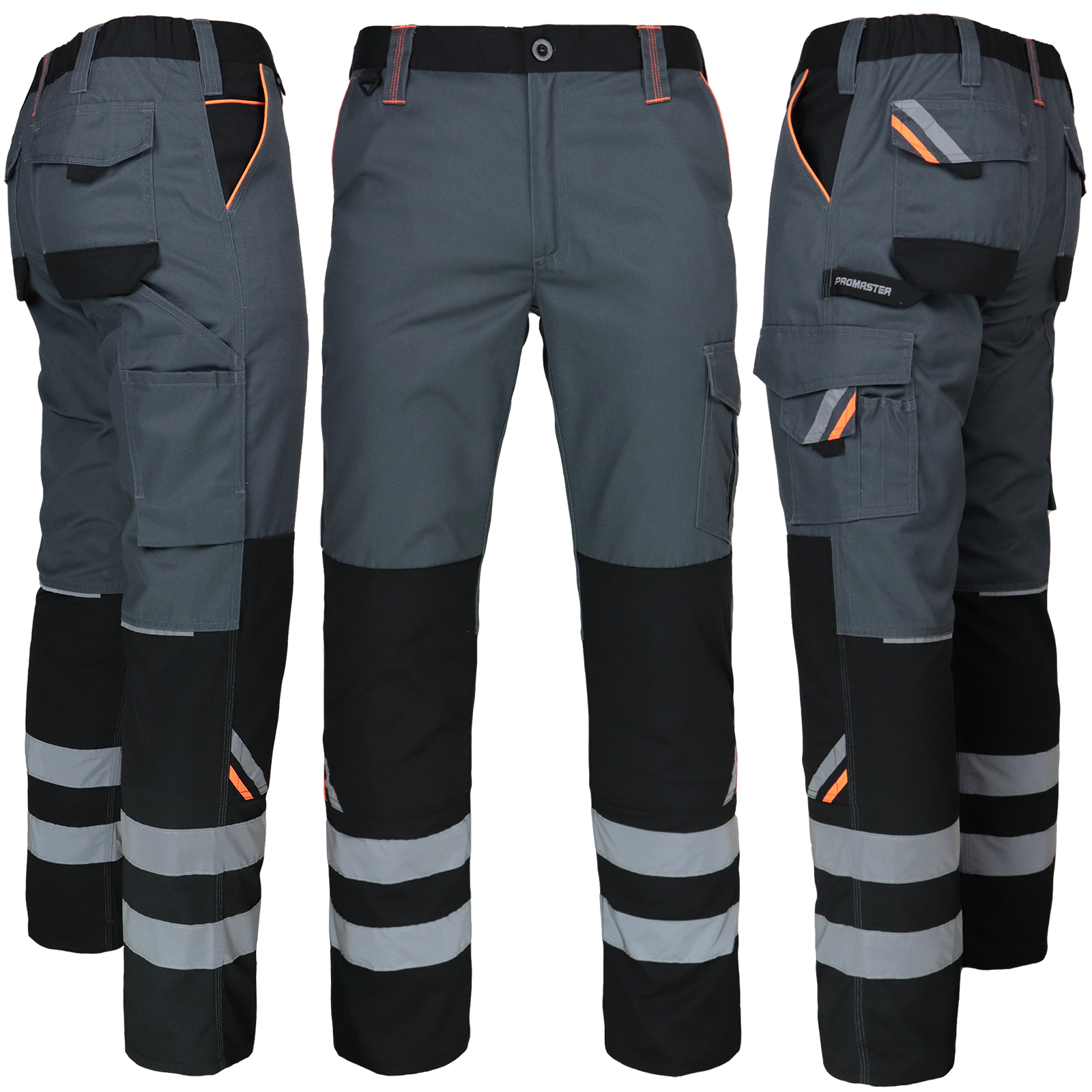 PRO GREY REFLEX radne hlače do struka PRO GREY REFLEX radne hlače do struka