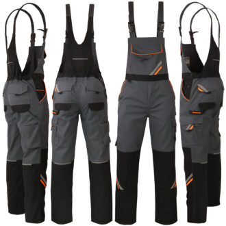 PRO GREY DUAL radne hlače s tregerima