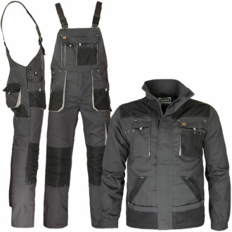 FORCE GREY radni komplet s tregerima