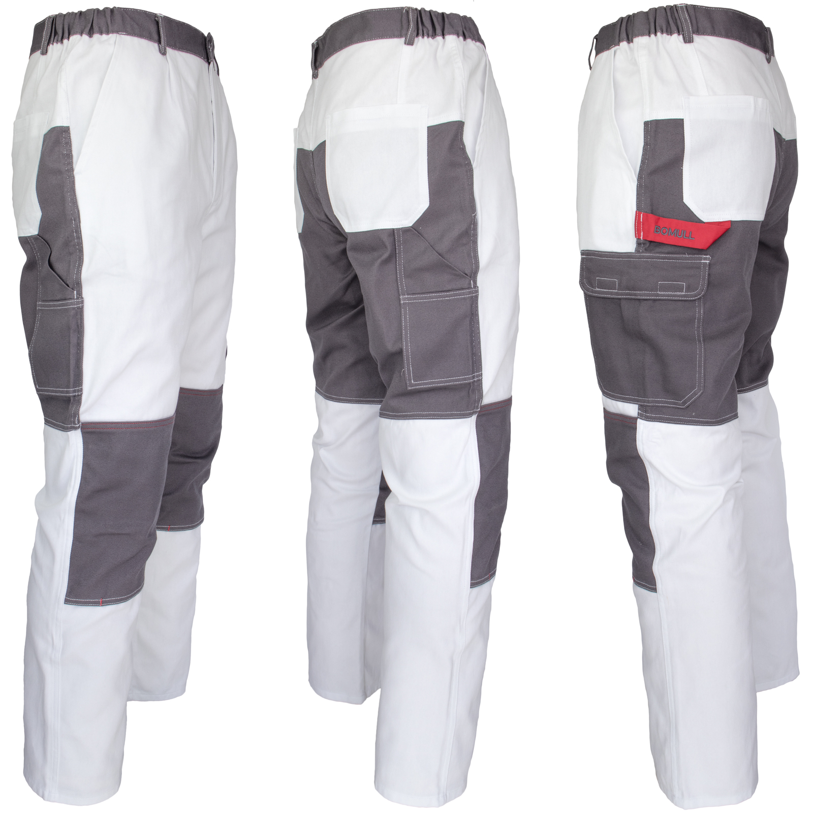 DELUX WHITE radne hlače do struka DELUX WHITE radne hlače do struka