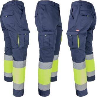 Reflektirajuće hlače s elastanom MANNLAND HIVIS NAVY