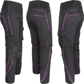 Ženske radne hlače do struka PROFI PINK