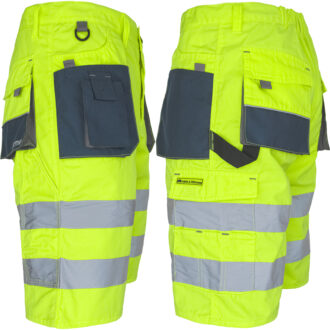 Kratke hlače visoke vidljivosti PROFI HIVIS NAVY
