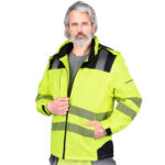Reflektirajuća izolirana radna jakna s kapuljačom VOLT HIVIS