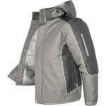 Zimska radna jakna s kapuljačom BLIZZARD GREY