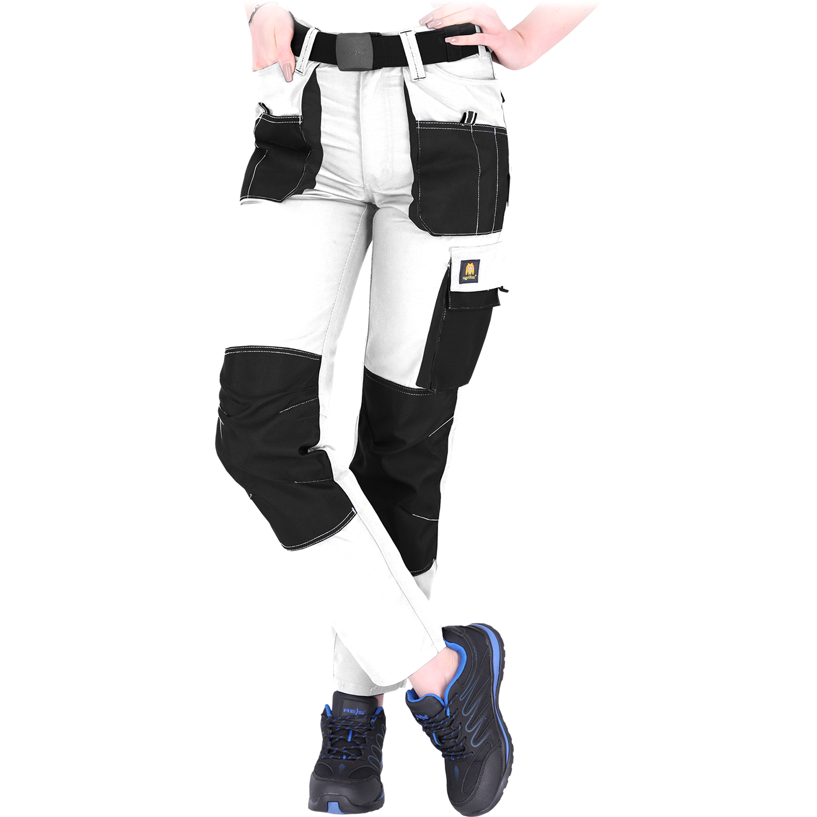 Damen-Arbeitshose mit hoher Taille FIO WHITE Damen-Arbeitshose mit hoher Taille FIO WHITE