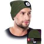 SHINE KHAKI zimska kapa s LED svjetiljkom
