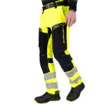 Reflektirajuće radne rastezljive hlače RAUT HIVIS