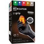Jednokratne nitrilne rukavice 100 kom MERCATOR® GoGrip BLACK OBO bez pudera