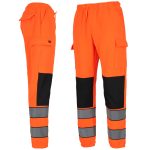 Reflektirajuće radne hlače trenirke LUMIS ORANGE
