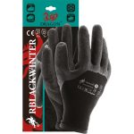 Uronjene zimske radne rukavice BLACK WIN