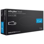 MERCATOR Nitrylex® BLACK jednokratne nitrilne rukavice, 100 komada, bez pudra
