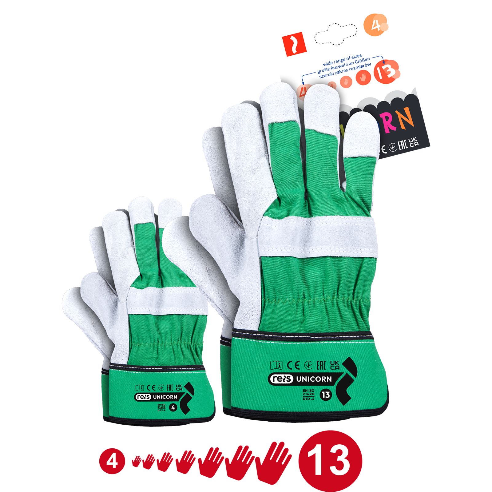 Radne rukavice UNICORN (kombinirane), veličine 4 do 12 Radne rukavice UNICORN (kombinirane), veličine 4 do 12