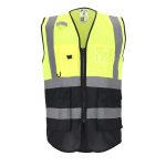 Reflektierende Weste mit Reißverschluss ALEXIS DUO BLACK